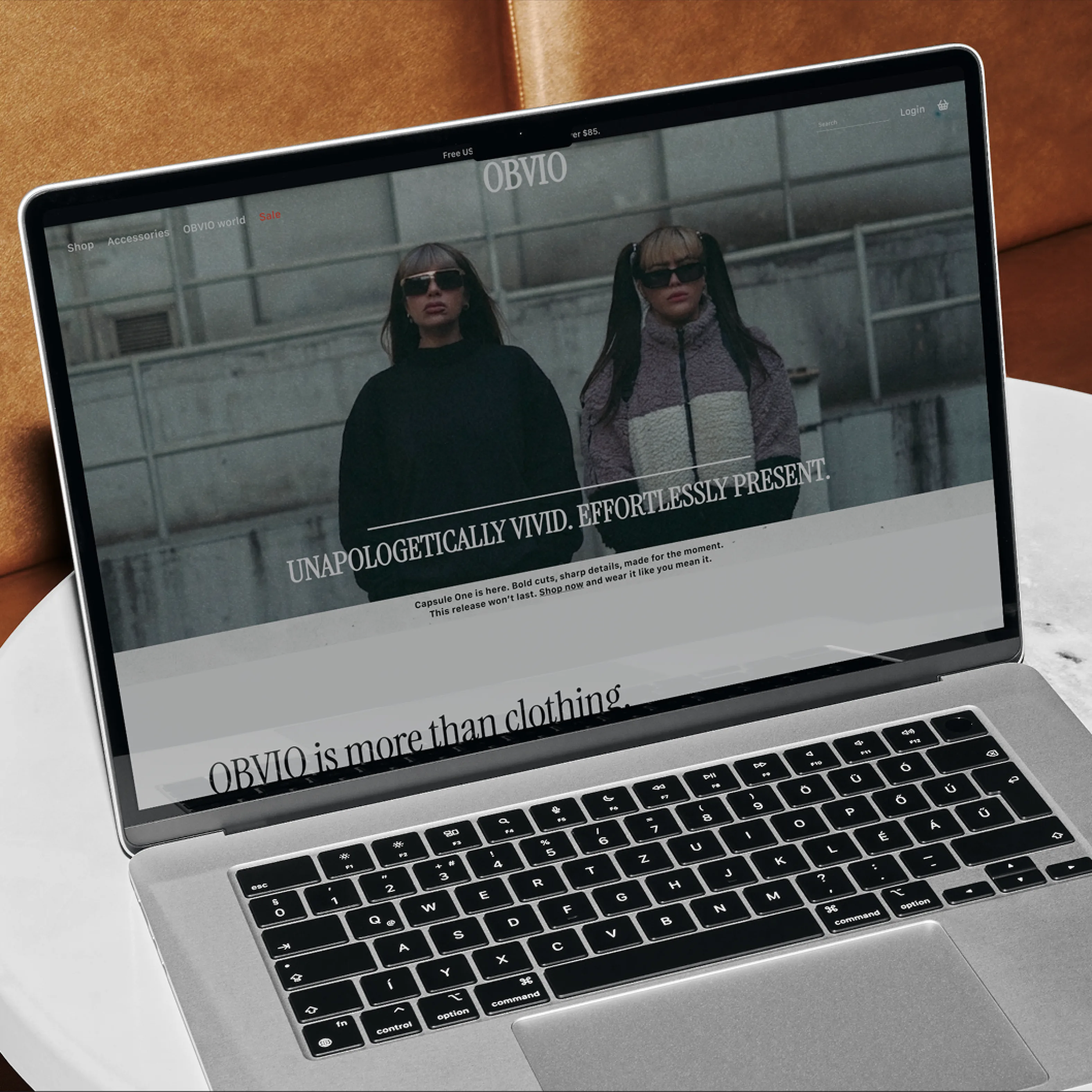 OBVIO website mockup 2